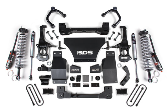 BDS Suspension FOX 2.5 Performance Elite 4 Inch Coilover Lift Kit Chevy Silverado GMC Sierra 1500 4WD Gas (2025-2026)