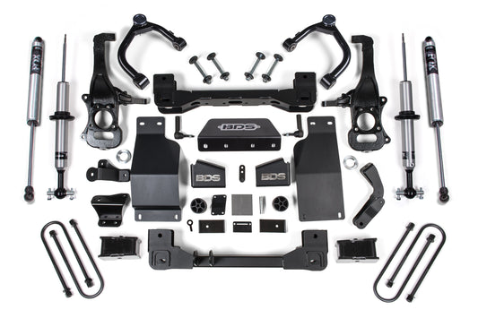 BDS 4 Inch Lift Kit Chevy Silverado & GMC Sierra 1500 Diesel 4WD (2025–2026)