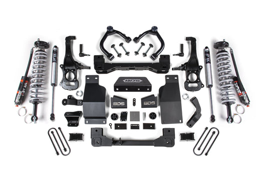 BDS Suspension FOX Performance Elite 4 Inch Coilover Lift Kit Chevy Silverado GMC Sierra 1500 4WD Diesel (2025-2026)