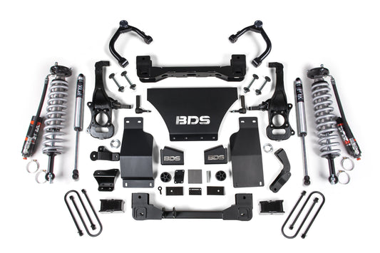 BDS 2.5 Inch Lift Kit FOX 2.5 Performance Elite Coilovers Chevy Trail Boss GMC AT4 1500 Gas 4WD (2025–2026)
