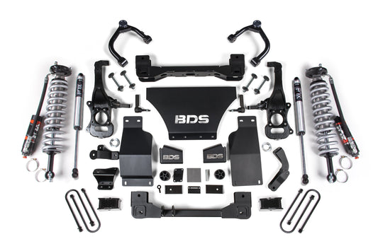 BDS 2.5 Inch Lift Kit FOX 2.5 Performance Elite Coilover for Chevy Trail Boss & GMC AT4 1500 Diesel 4WD (2025–2026)