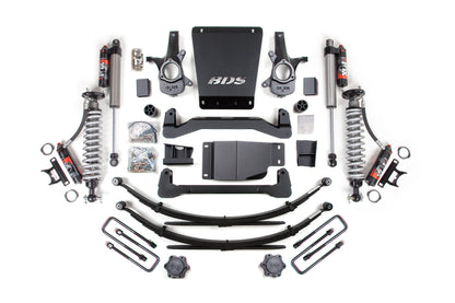 BDS 4 Inch Lift Kit FOX 2.5 Performance Elite Coilovers Chevy Silverado 1500 GMC Sierra 1500 4WD (2007–2013)