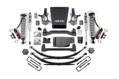 BDS 4 Inch Lift Kit FOX 2.5 Performance Elite Coilovers Chevy Silverado 1500 GMC Sierra 1500 4WD (2007–2013)
