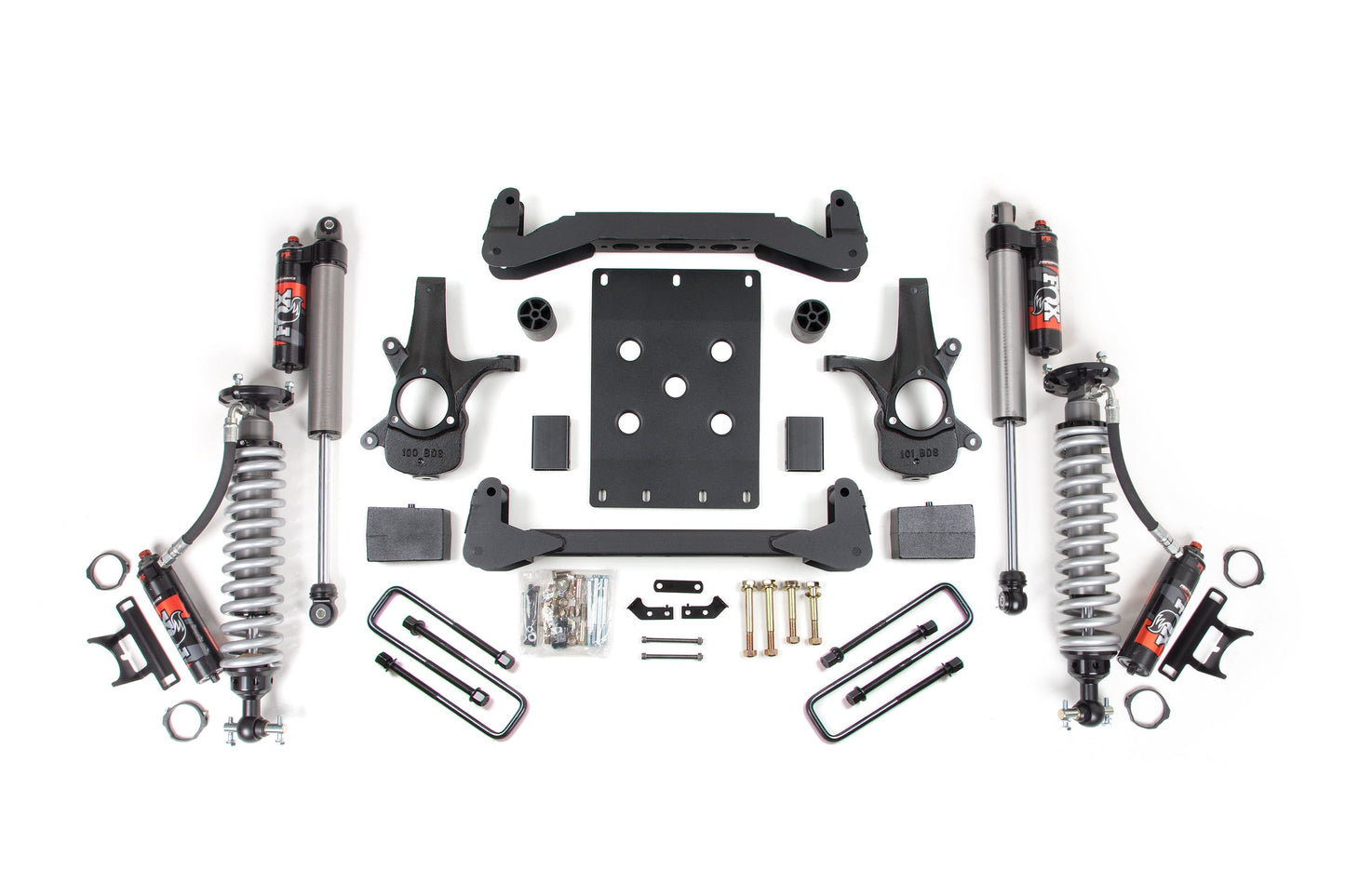 BDS 4 Inch Lift Kit FOX 2.5 Performance Elite Coilover for Chevy Silverado 1500 or GMC Sierra 1500 2WD (2007–2013)