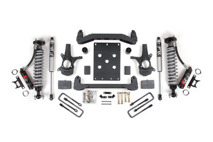 BDS 4 Inch Lift Kit FOX 2.5 Performance Elite Coilover for Chevy Silverado 1500 or GMC Sierra 1500 2WD (2007–2013)