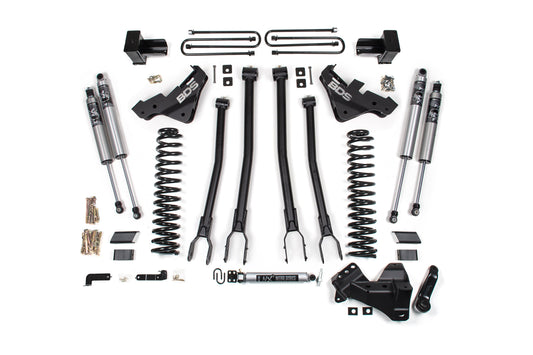 BDS Suspension FOX 2.5 Performance Elite 5 Inch 4 Link Lift Kit Ford F350 Super Duty DRW 4WD Gas (2023-2026)