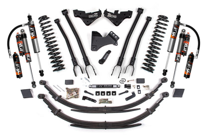 BDS 5 Inch Suspension Lift Kit w/ 4-Link & FOX 2.5 Performance Elite Ford F-250/F-350 Super Duty Diesel 4WD (2023–2026)