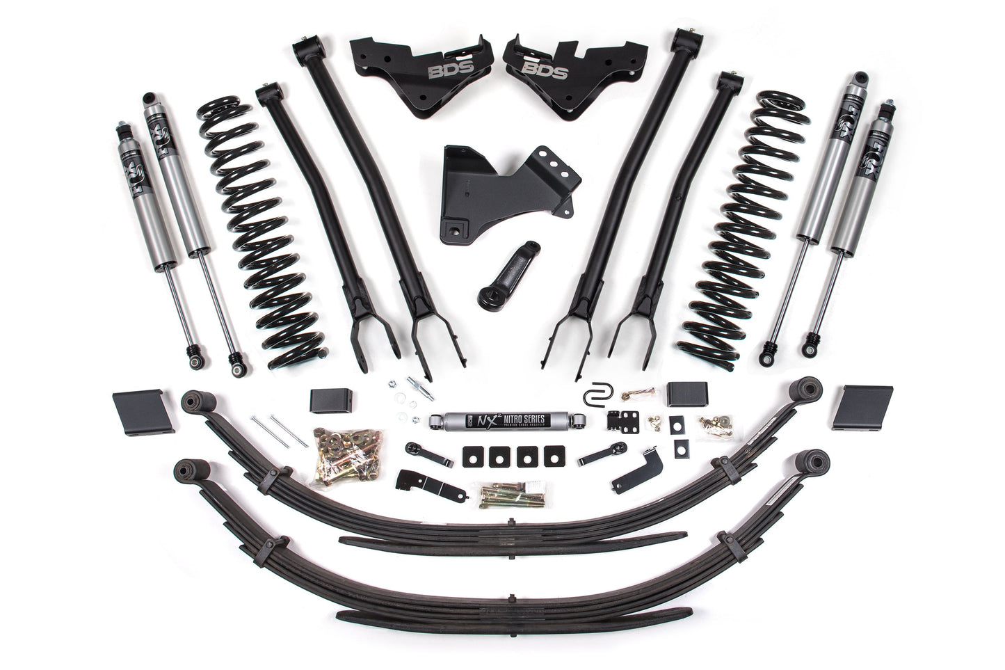 BDS 5 Inch  4-Link Lift Kit Ford F250 & F350 Gas 4WD (2023-2026)
