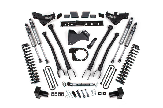 BDS 7 Inch 4-Link Lift Kit FOX 2.5 Performance Elite for Ford F250 & F350 Super Duty Diesel 4WD (2023–2026)