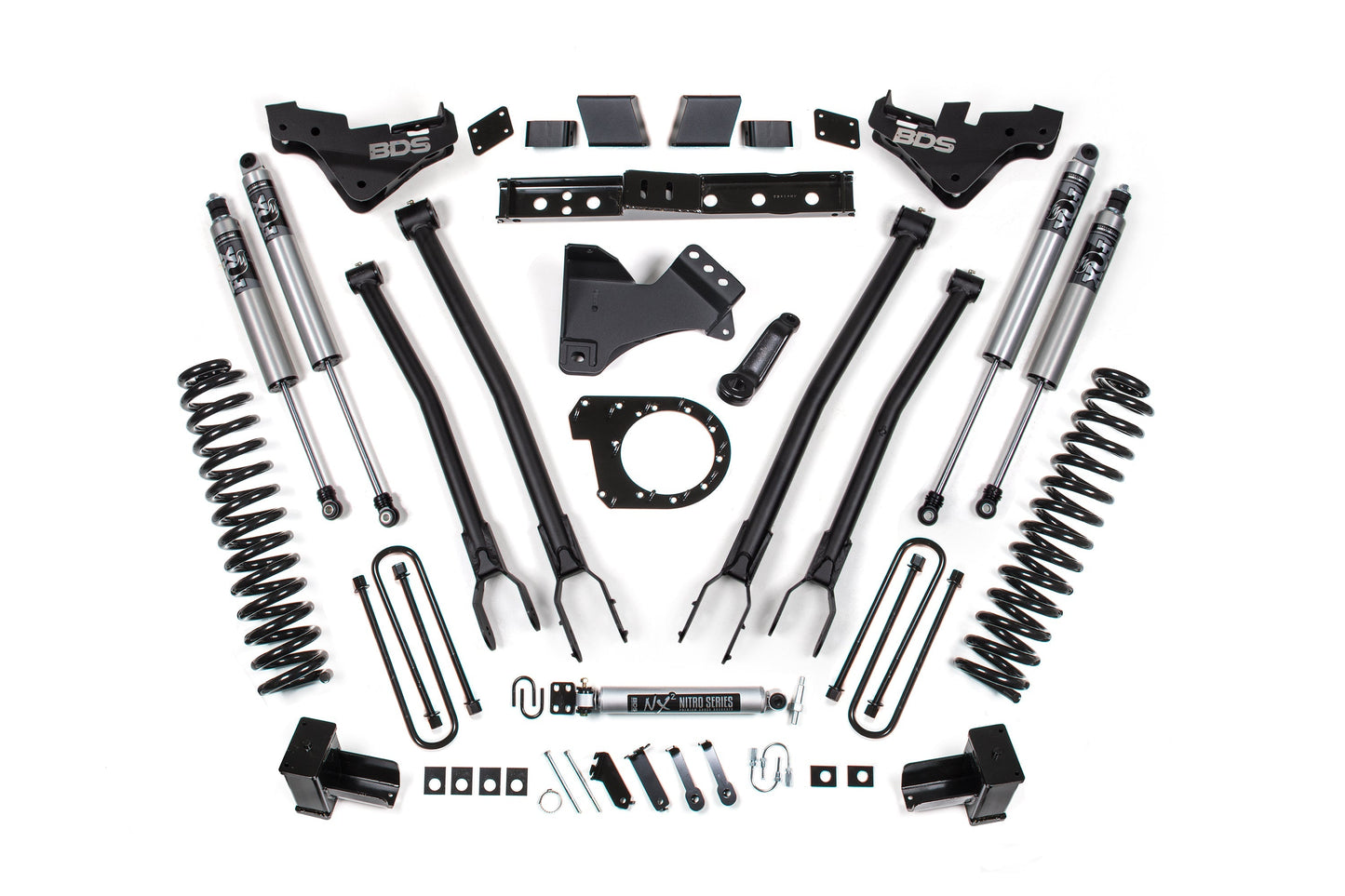 BDS 7 Inch 4-Link Lift Kit for Ford F350 Super Duty DRW Diesel 4WD (2023–2026)