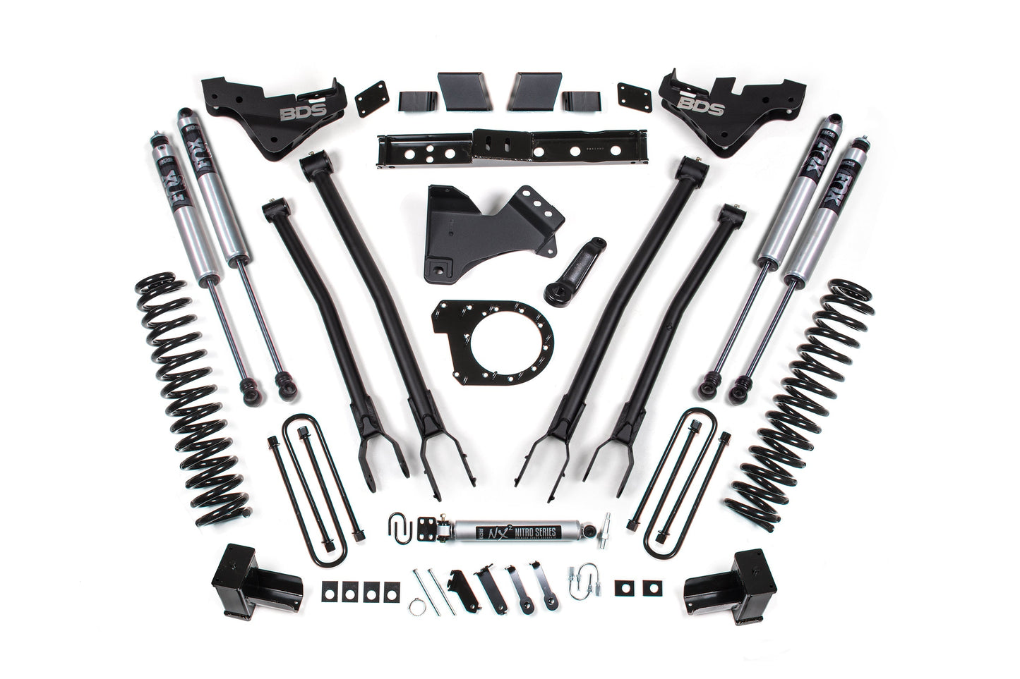 BDS 7 Inch 4-Link Lift Kit for Ford F350 Super Duty DRW Diesel 4WD (2023–2026)