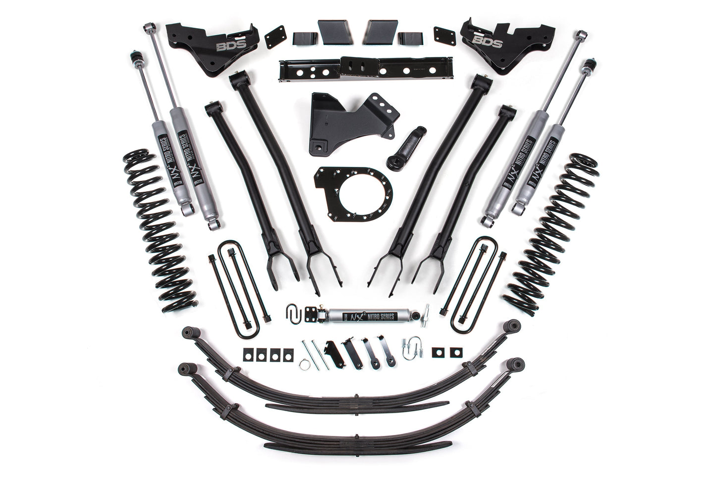 BDS 7 Inch 4-Link Lift Kit FOX 2.5 Performance Elite for Ford F250 & F350 Super Duty Diesel 4WD (2023–2026)