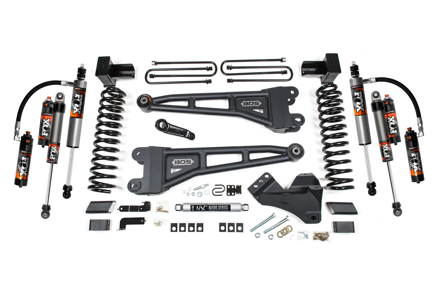 BDS 5 Inch Radius Arm Lift Kit FOX 2.5 Performance Elite for Ford F350 Super Duty DRW Diesel 4WD (2023–2026)