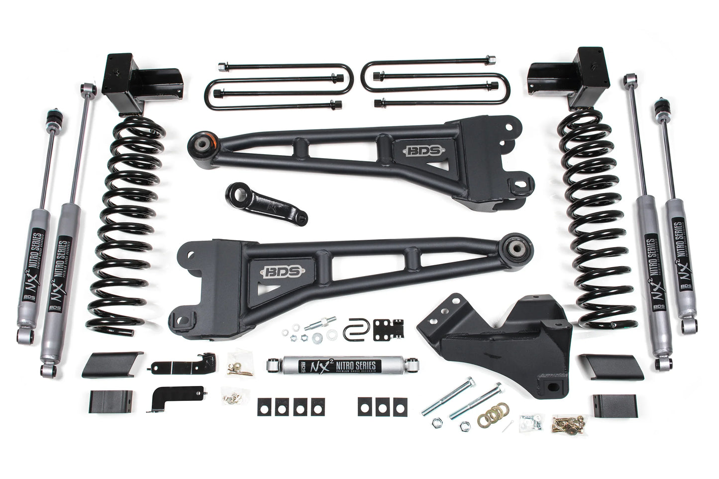 BDS 5 Inch Radius Arm Lift Kit FOX 2.5 Performance Elite for Ford F350 Super Duty DRW Diesel 4WD (2023–2026)