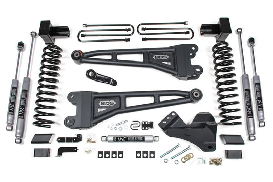 BDS 5 Inch Radius Arm Lift Kit FOX 2.5 Performance Elite for Ford F350 Super Duty DRW Diesel 4WD (2023–2026)