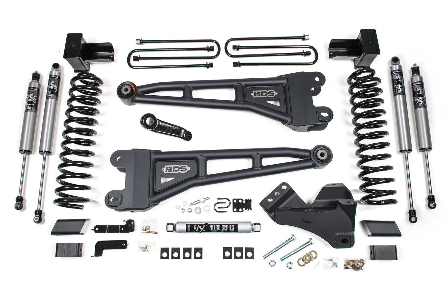BDS 5 Inch Radius Arm Lift Kit FOX 2.5 Performance Elite for Ford F350 Super Duty DRW Diesel 4WD (2023–2026)
