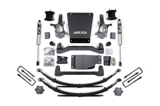 BDS 4.5 Inch Lift Kit NX2 Nitro Series for Chevy Silverado 1500 4WD (2007–2013) GMC Sierra 1500 4WD (2007–2013)