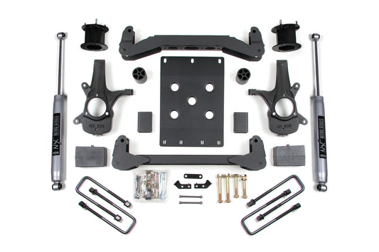 BDS 4.5 Inch Suspension Lift Kit w/ FOX 2.0 Performance Series Shocks Chevy Silverado 1500 & GMC Sierra 1500 2WD (2007–2013)