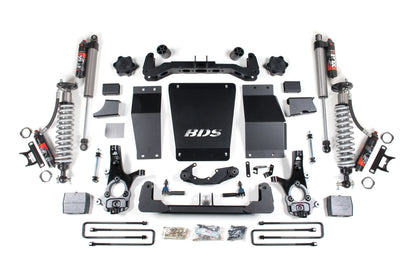 BDS 6 Inch Lift Kit FOX 2.5 Performance Elite Coilover Chevy Silverado GMC Sierra 1500 4WD (2014–2018)
