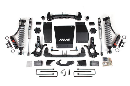 BDS 4 Inch Lift Kit FOX 2.5 Performance Elite Coilover for Chevy Silverado 1500 4WD (2014–2018) GMC Sierra 1500 4WD (2014–2018)