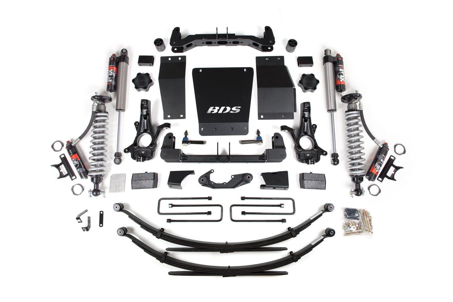 BDS 4 Inch Lift Kit FOX 2.5 Performance Elite Coilover for Chevy Silverado 1500 4WD (2014–2018) GMC Sierra 1500 4WD (2014–2018)