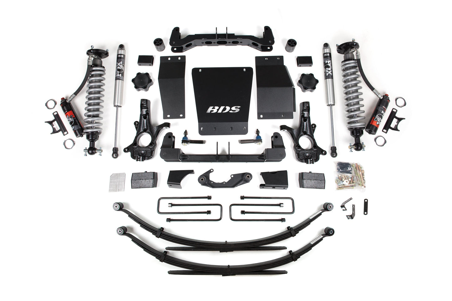 BDS 4 Inch Lift Kit FOX 2.5 Performance Elite Coilover for Chevy Silverado 1500 4WD (2014–2018) GMC Sierra 1500 4WD (2014–2018)