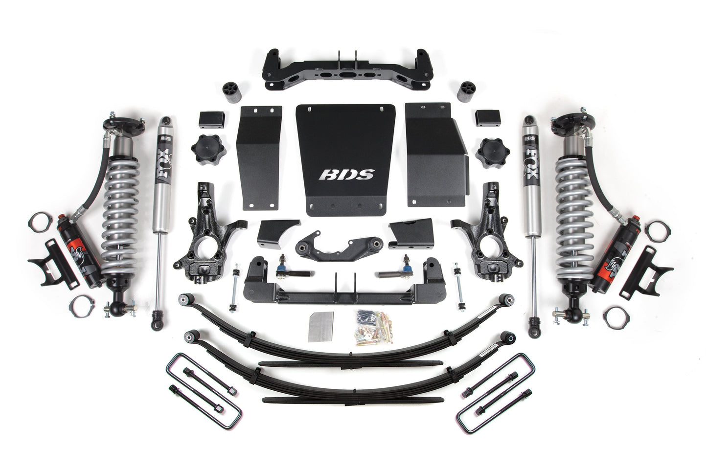BDS 6 Inch Lift Kit FOX 2.5 Performance Elite Coilover Chevy Silverado GMC Sierra 1500 4WD (2014–2018)