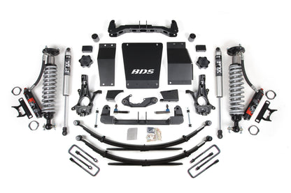 BDS 6 Inch Lift Kit FOX 2.5 Performance Elite Coilover Chevy Silverado GMC Sierra 1500 4WD (2014–2018)