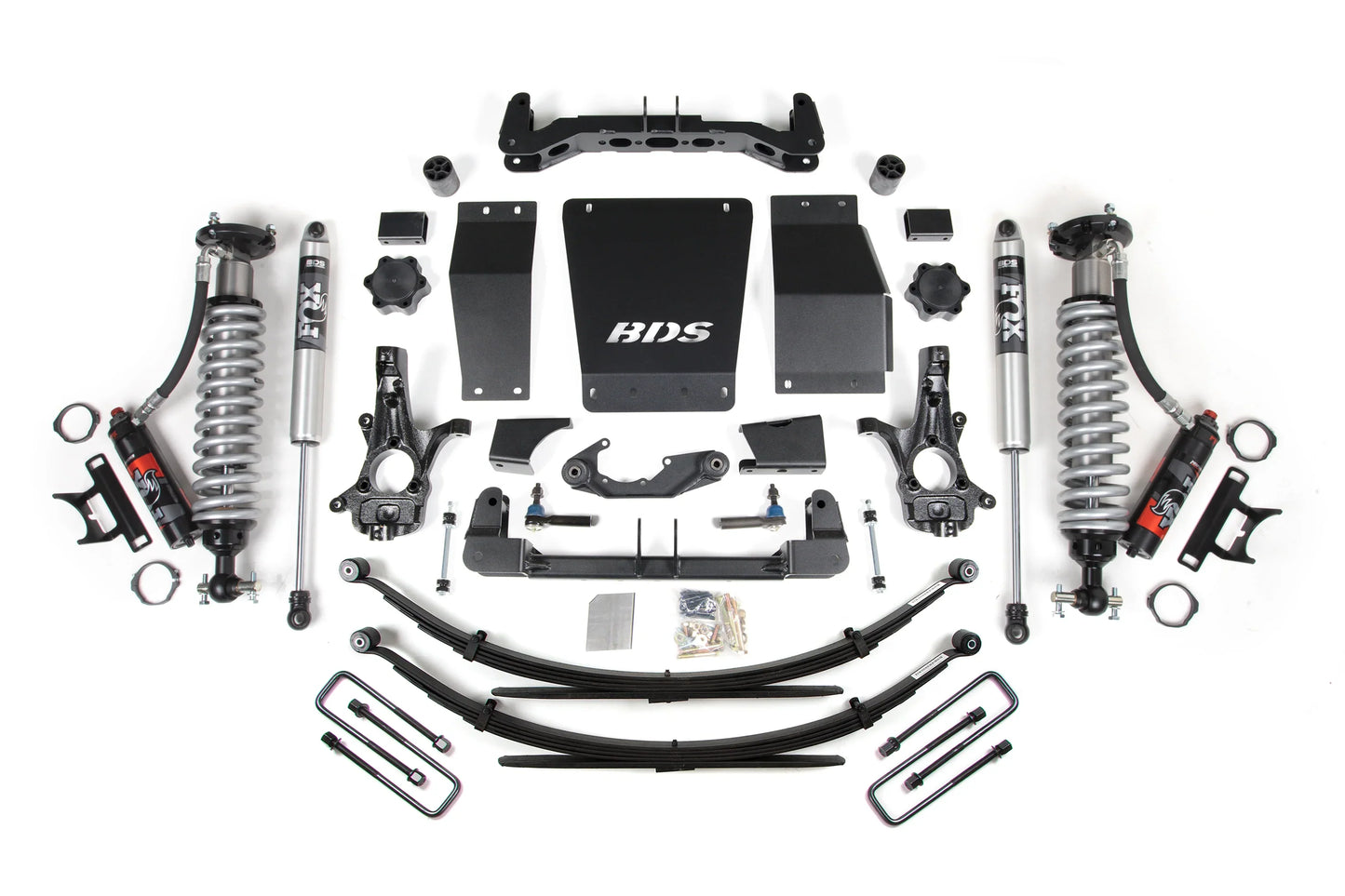 BDS 6 Inch Lift Kit FOX 2.5 Performance Elite Coilover Chevy Silverado GMC Sierra 1500 4WD (2014–2018)