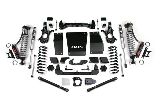 BDS 6 Inch Lift Kit FOX 2.5 Performance Elite Coilover Chevy Suburban Tahoe GMC Yukon Yukon XL 1500 4WD (2015–2019)