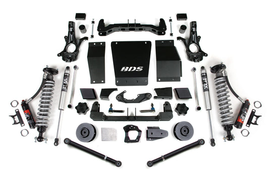 BDS 4 Inch Lift Kit FOX 2.5 Performance Elite Coilover for Chevy Suburban, Tahoe & GMC Yukon/Yukon XL 1500 4WD (2015–2019)
