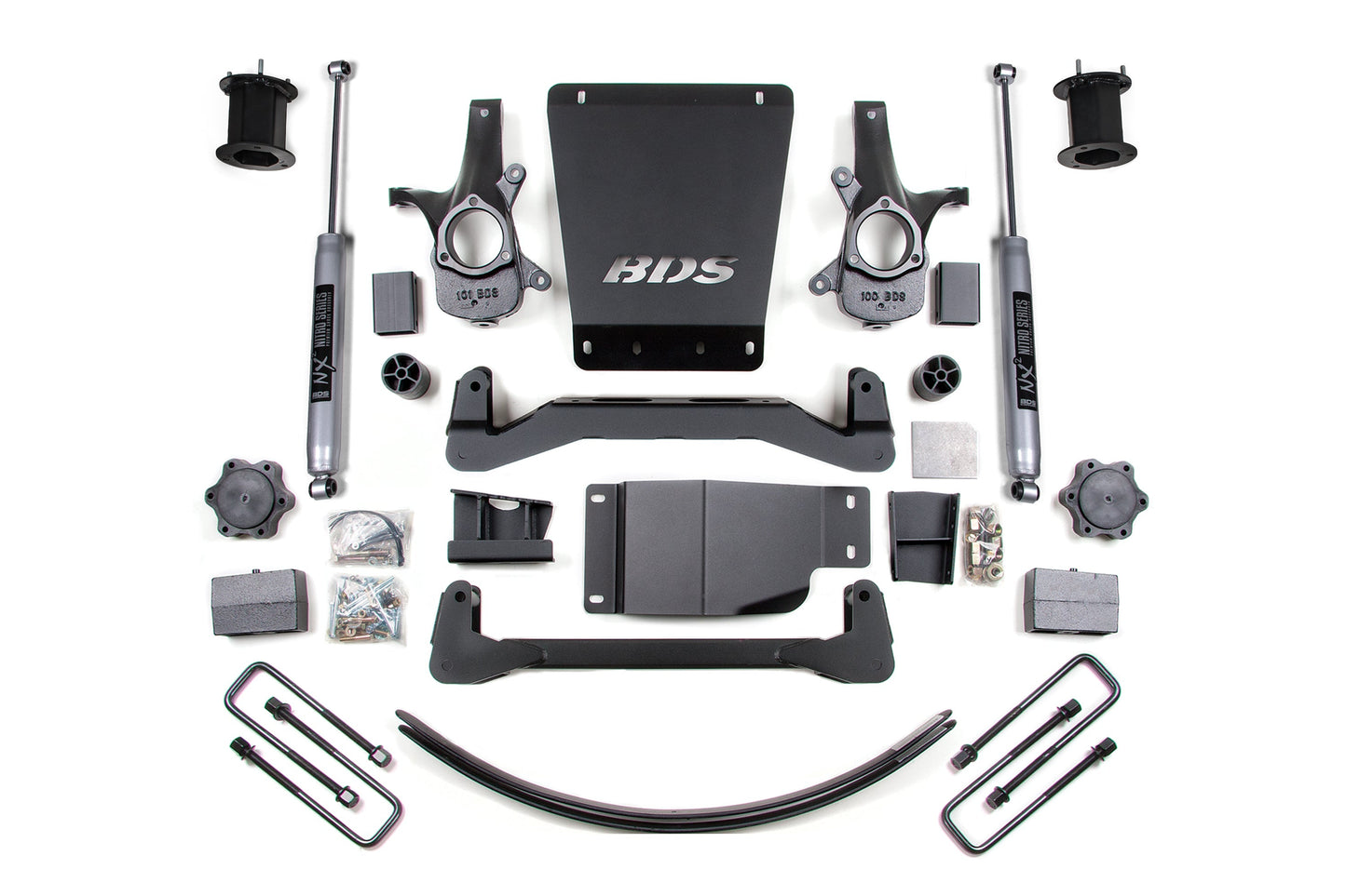 BDS 6 Inch Suspension Lift Kit Chevy Silverado 1500 & GMC Sierra 1500 4WD (2007–2013)