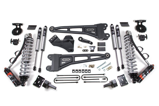 BDS 4 Inch Radius Arm Lift Kit w/ FOX 2.5 Coilover Ford F250/F350 Diesel 4WD (2011–2016)