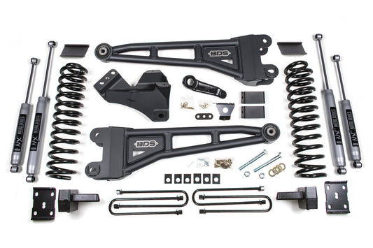 BDS 4 Inch Radius Arm Lift Kit Ford F250/F350 Super Duty Gas 4WD (2011–2016)