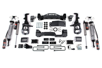 BDS 4 Inch Suspension Lift Kit w/ FOX 2.5 Performance Elite Coil-Overs Ford F-150 4WD (2021–2026)
