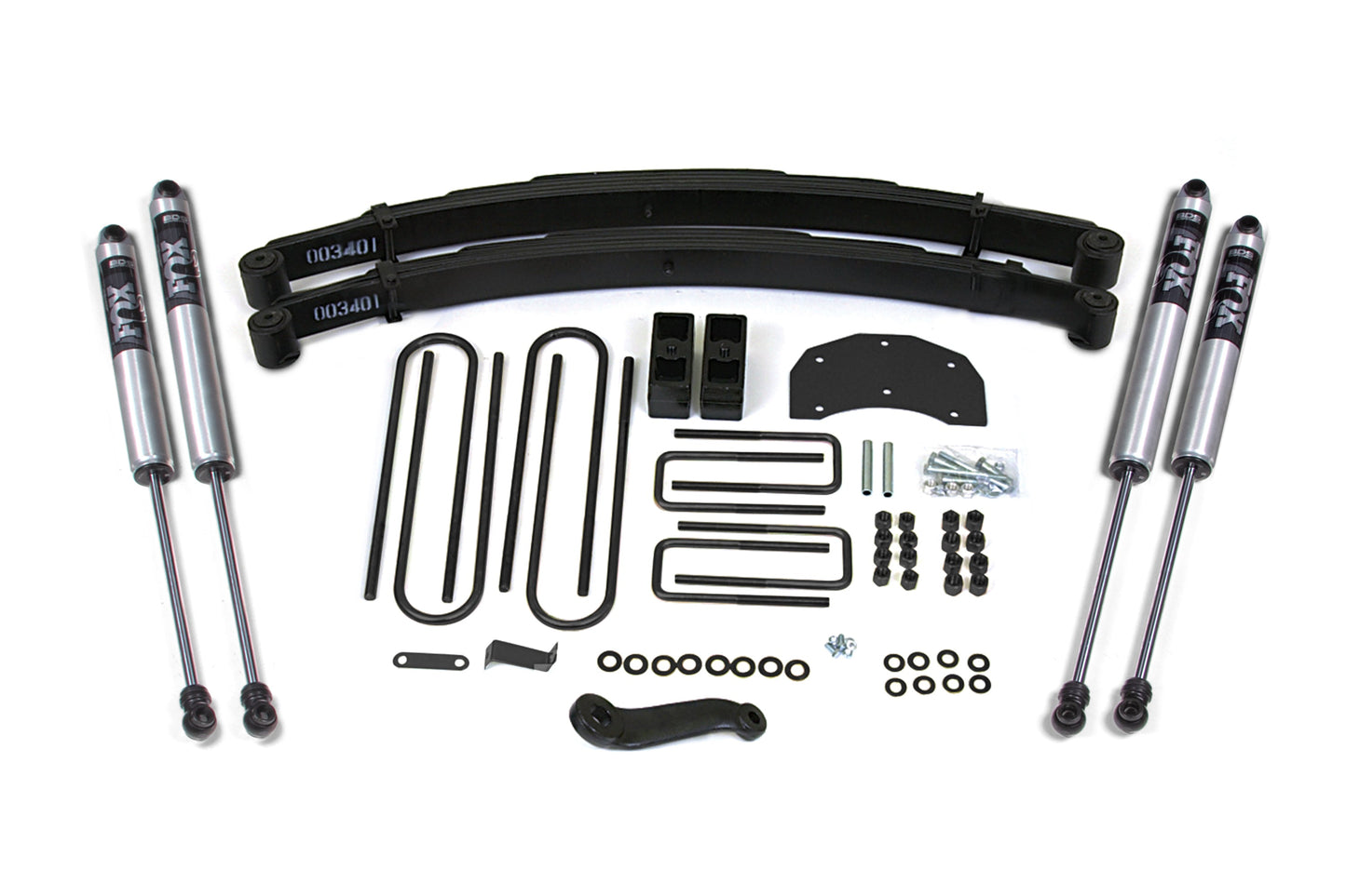 BDS Suspension 4 Inch Lift Kit w/ FOX 2.0 Shocks Ford F350 Monobeam 4WD (1980–1996)