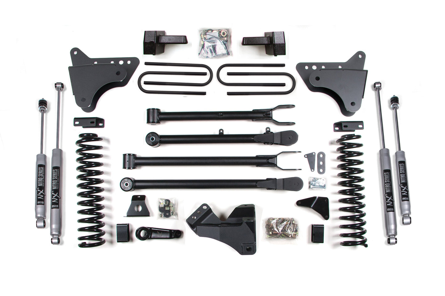 BDS 4 Inch 4-Link Lift Kit Ford F250/F350 Super Duty Diesel 4WD (2005–2007)