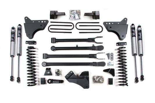 BDS Suspension 6 Inch 4-Link Lift Kit Ford F250 F350 Super Duty 4WD Diesel (2005-2007)