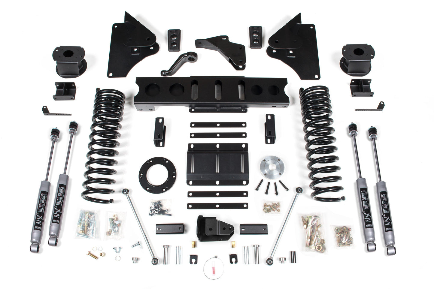 BDS Suspension NX2 5.5 Inch 4 Link Lift Kit Ram 2500 Rear Air Ride 4WD Gas (2014-2018)