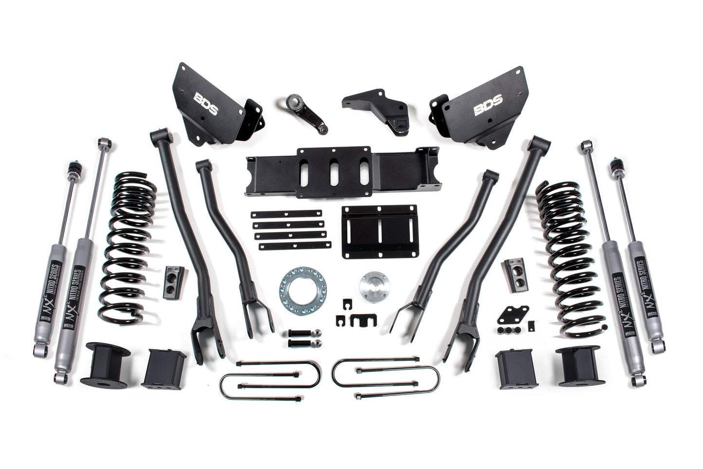 BDS 6 Inch 4-Link Lift Kit Ram 3500 Diesel w/ Rear Air Ride 4WD (2013–2018)