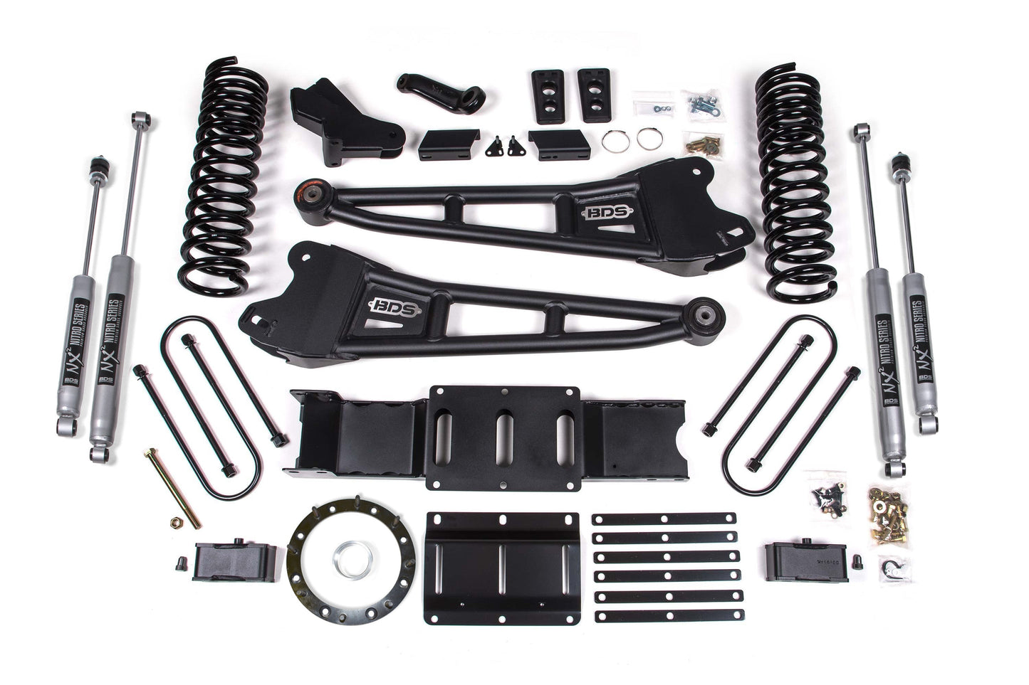 BDS Suspension 4 Inch Radius Arm Suspension Lift Kit Ram 3500 4WD Diesel (2019–2024)