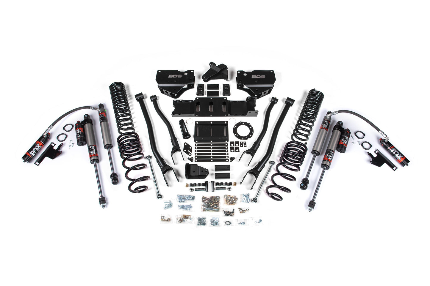 BDS 4 Inch 4-Link Suspension Lift Kit w/ FOX 2.5 Performance Elite Shocks Ram 2500 4WD Diesel (2019–2024)