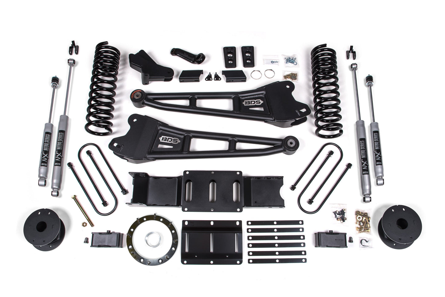 BDS Suspension 4 Inch Lift Kit w/ Radius Arm Ram 3500 Rear Air Ride 4WD Diesel (2019-2024)