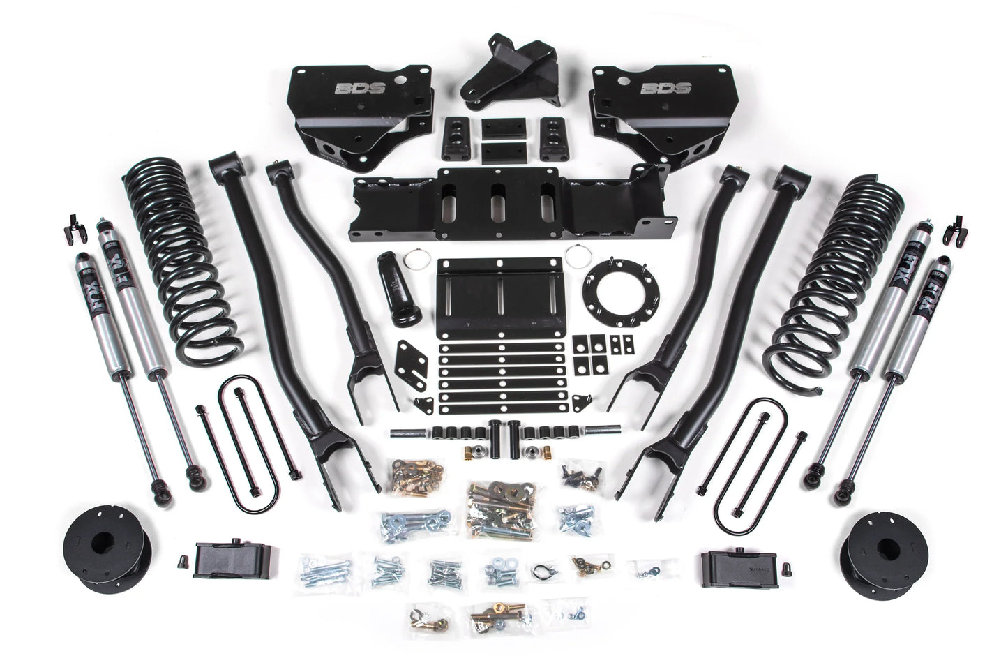 BDS 4 Inch Lift Kit 4-Link Ram 3500 Rear Air Ride Diesel 4WD (2019–2024)