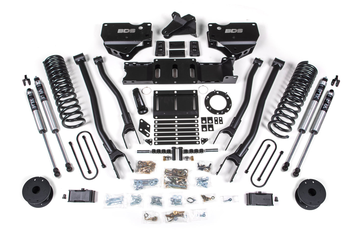 BDS 4 Inch Lift Kit 4-Link Ram 3500 Rear Air Ride Diesel 4WD (2019–2024)