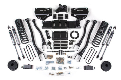BDS 4 Inch Lift Kit 4-Link Ram 3500 Rear Air Ride Diesel 4WD (2019–2024)
