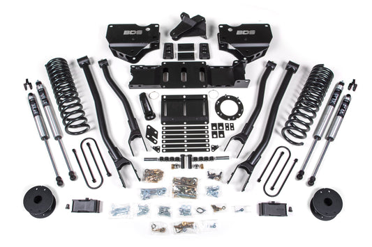 BDS 4 Inch Lift Kit 4-Link Ram 3500 Rear Air Ride Diesel 4WD (2019–2024)