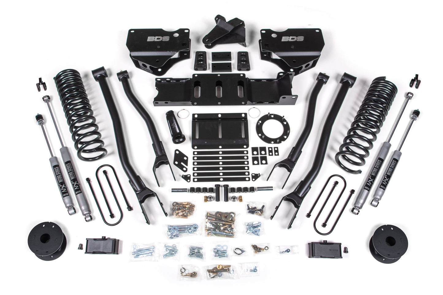 BDS 4 Inch Lift Kit 4-Link Ram 3500 Rear Air Ride Diesel 4WD (2019–2024)