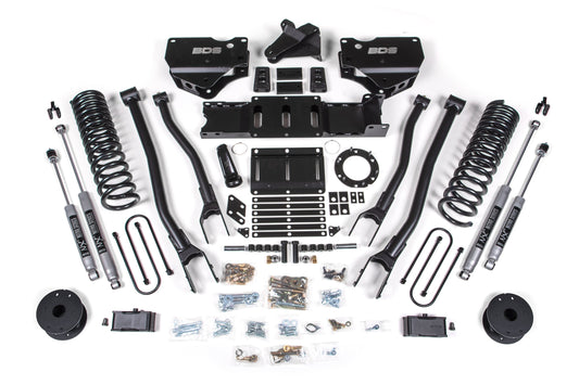 BDS 4 Inch Lift Kit 4-Link Ram 3500 Rear Air Ride Diesel 4WD (2019–2024)