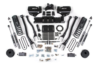 BDS 4 Inch Lift Kit 4-Link Ram 3500 Rear Air Ride Diesel 4WD (2019–2024)